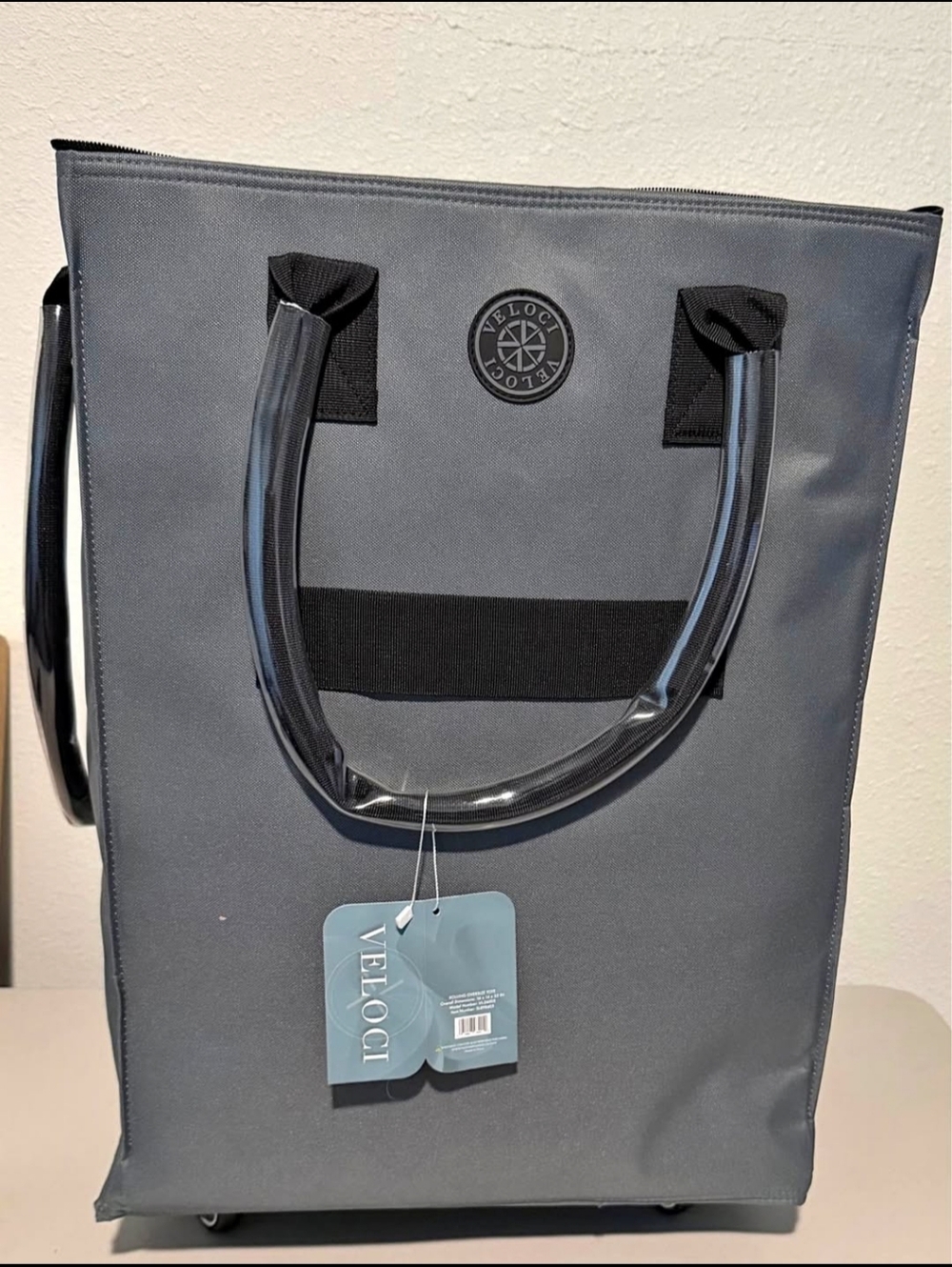 Brand new Rolling Tote Bag  by veloci.(i Have The Set On My Page ) 16x24x22 Inch